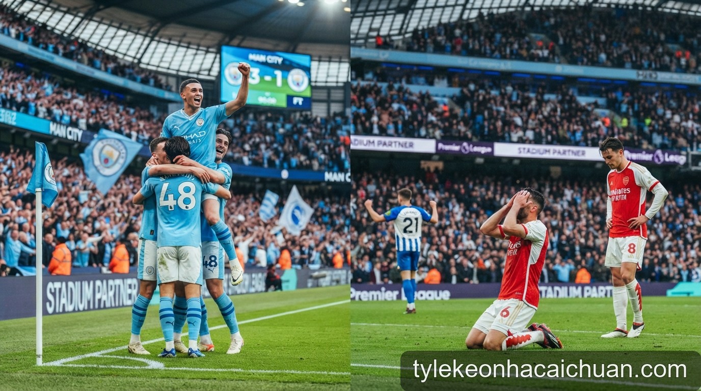 Premier League vòng 5: Man City độc chiếm đỉnh bảng, Arsenal đứt mạch bất bại