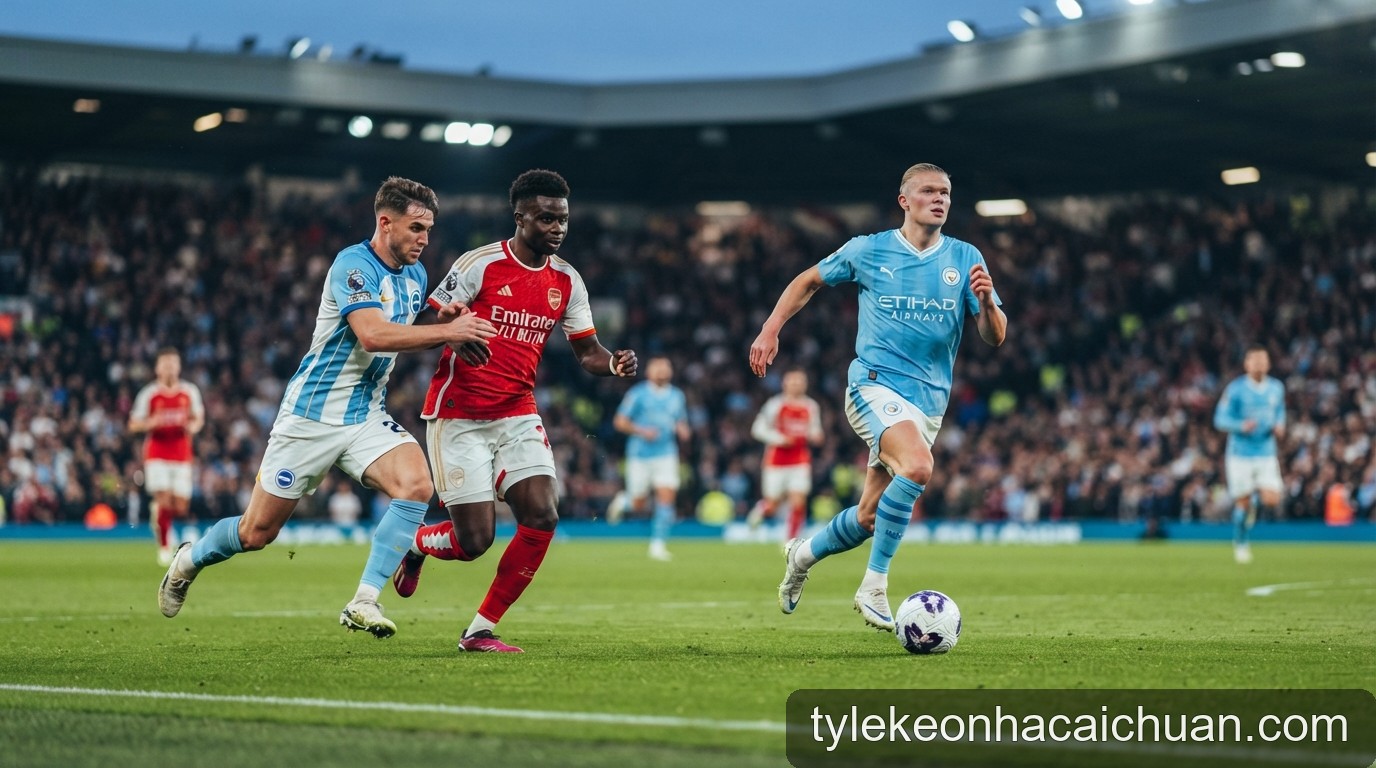 Premier League 2026/27: Man City độc chiếm ngôi đầu, Arsenal và Brighton bám đuổi quyết liệt