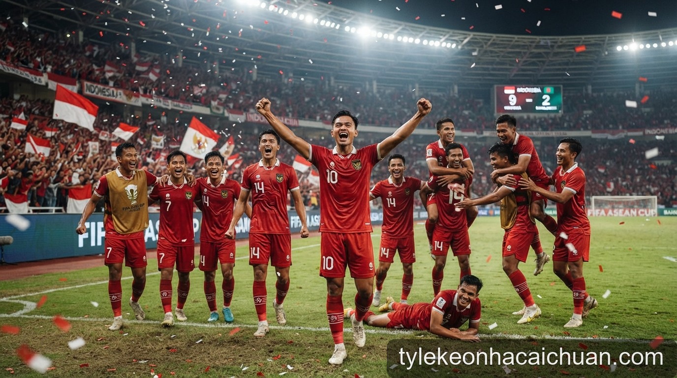 FIFA ASEAN Cup 2026: Indonesia hủy diệt Bangladesh, khẳng định vị thế ứng viên vô địch